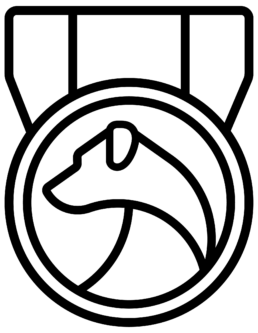 logo educación canina PerroTop en negro